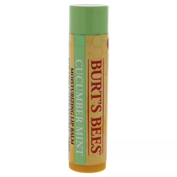 2 x Burt's Bees Cucumber Mint Moisturizing Lip Balm Unisex 0.15 Oz - Picture 1 of 2